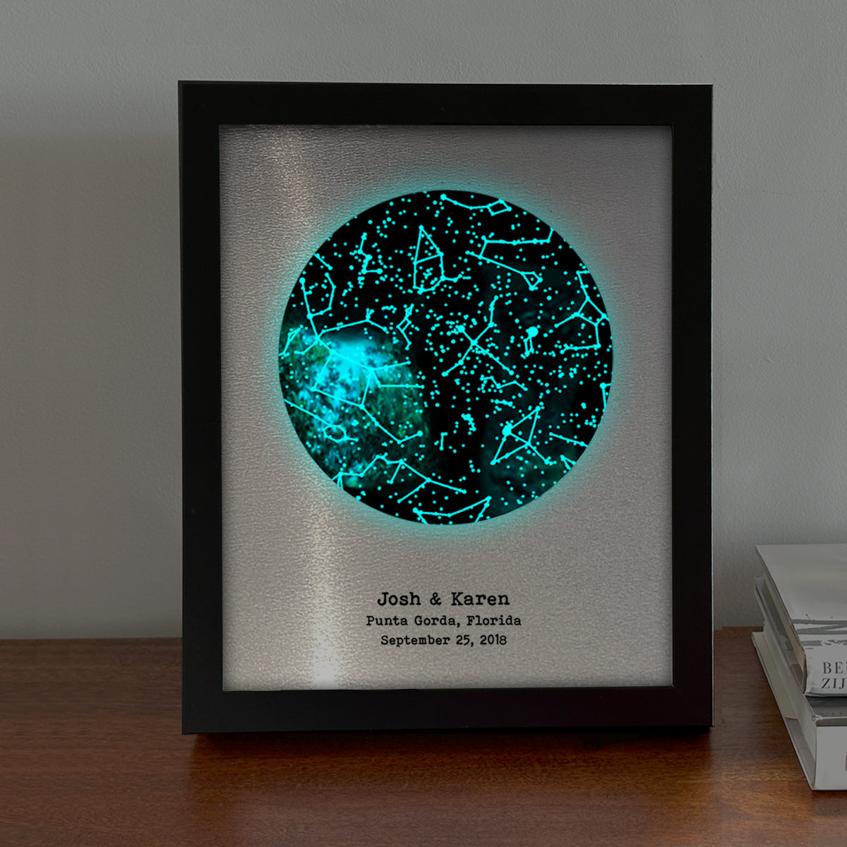 Iron Glow in the Dark Star Map