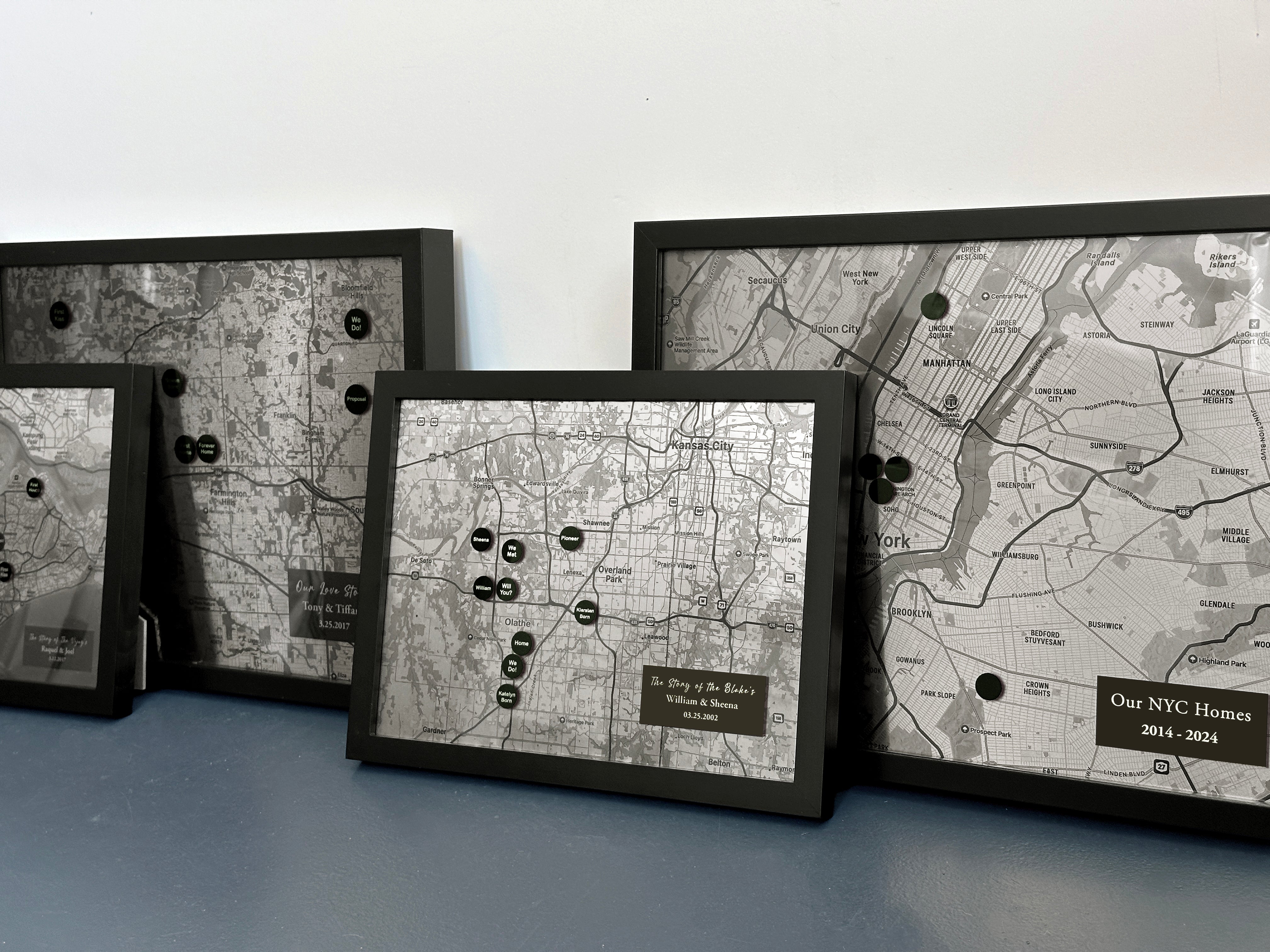 Steel Map with Custom Magnet Pins
