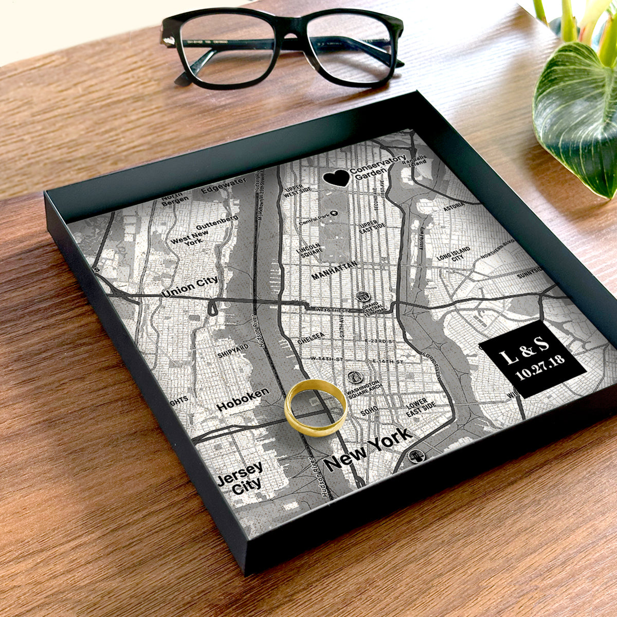 Linen catchall tray for 12 year anniversary