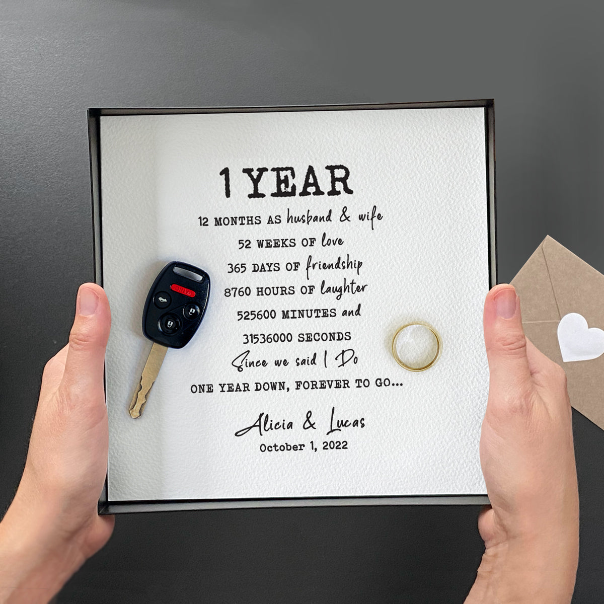 Year Personalized Paper Catchall Tray