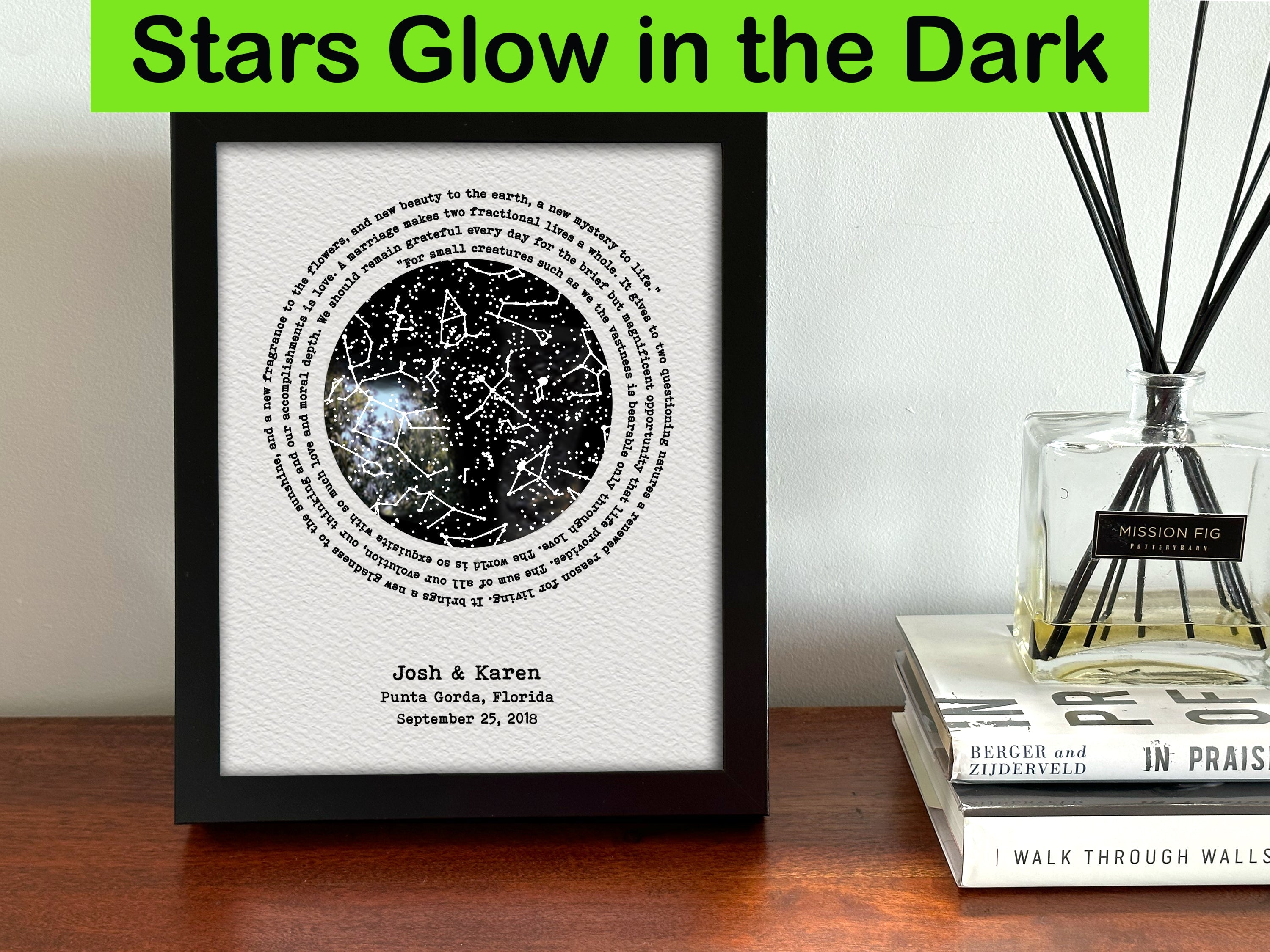 Custom Star Map - Glow in the Dark