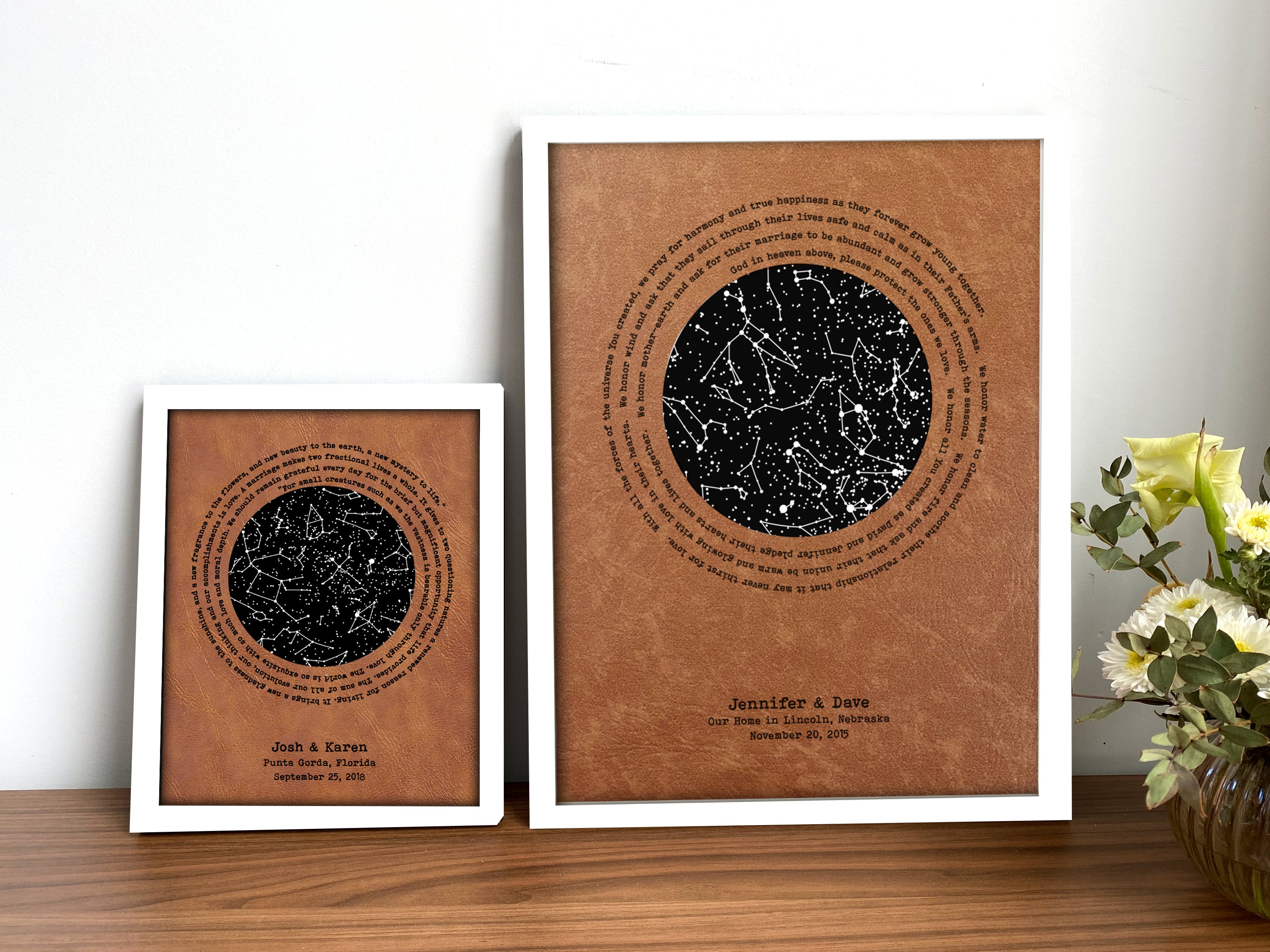 Leather Glow in the Dark Star Map