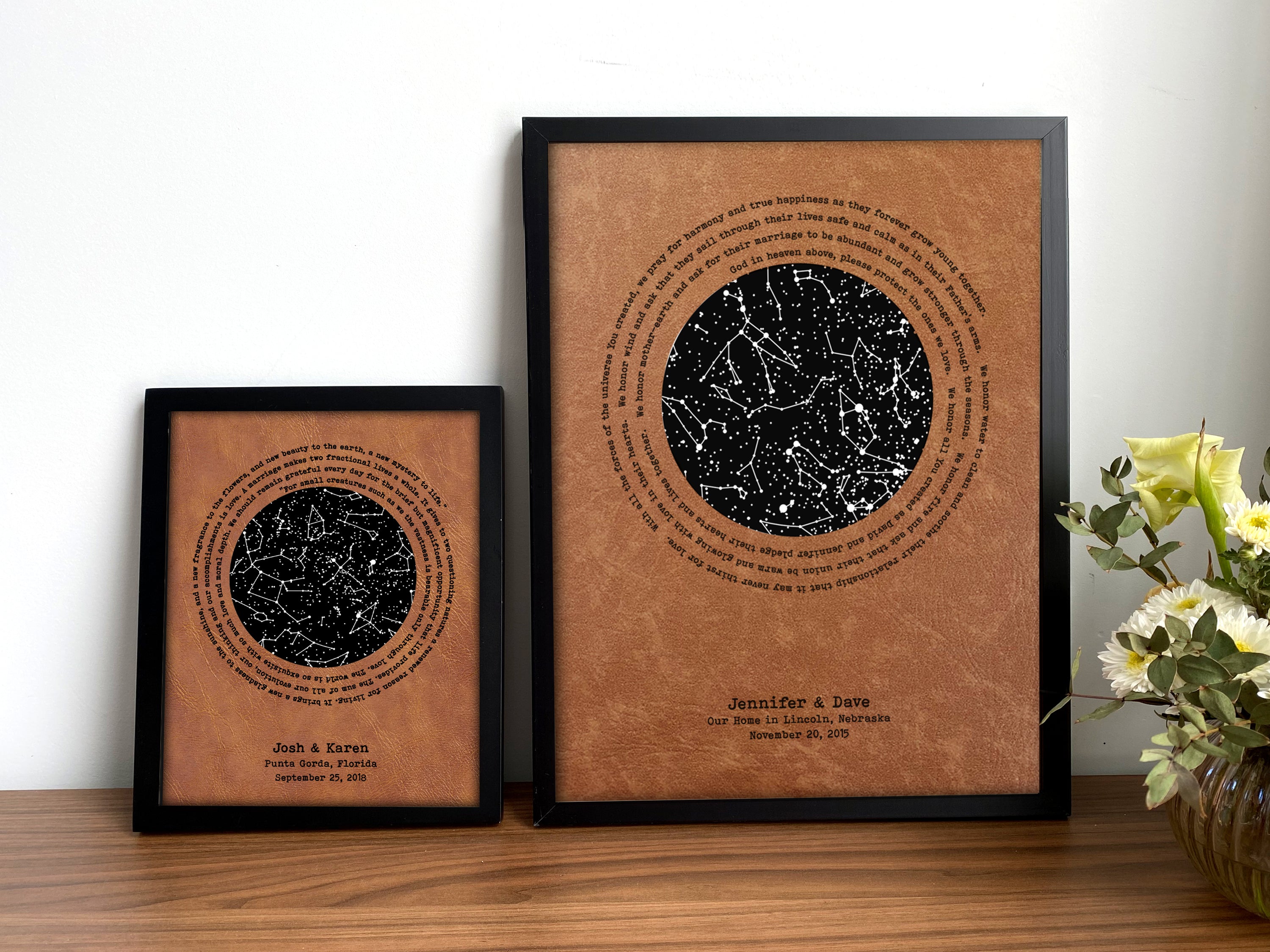 Leather Glow in the Dark Star Map