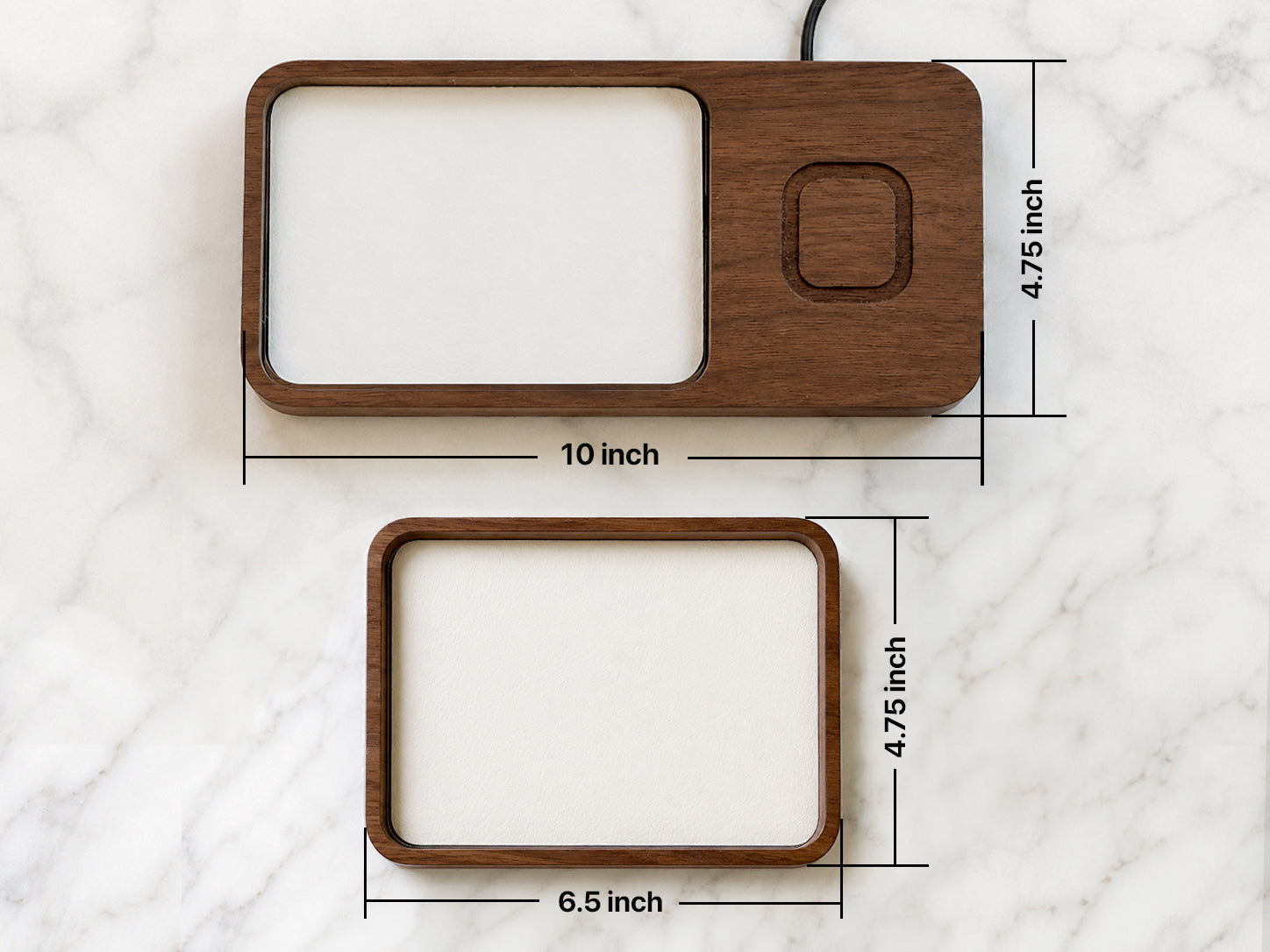1 Year Anniversary Gifts for Men • Custom Catchall Tray for Paper Anniversary • Paper in Walnut Tray with Initials, Date, Vows, Song Lyrics (Copy)