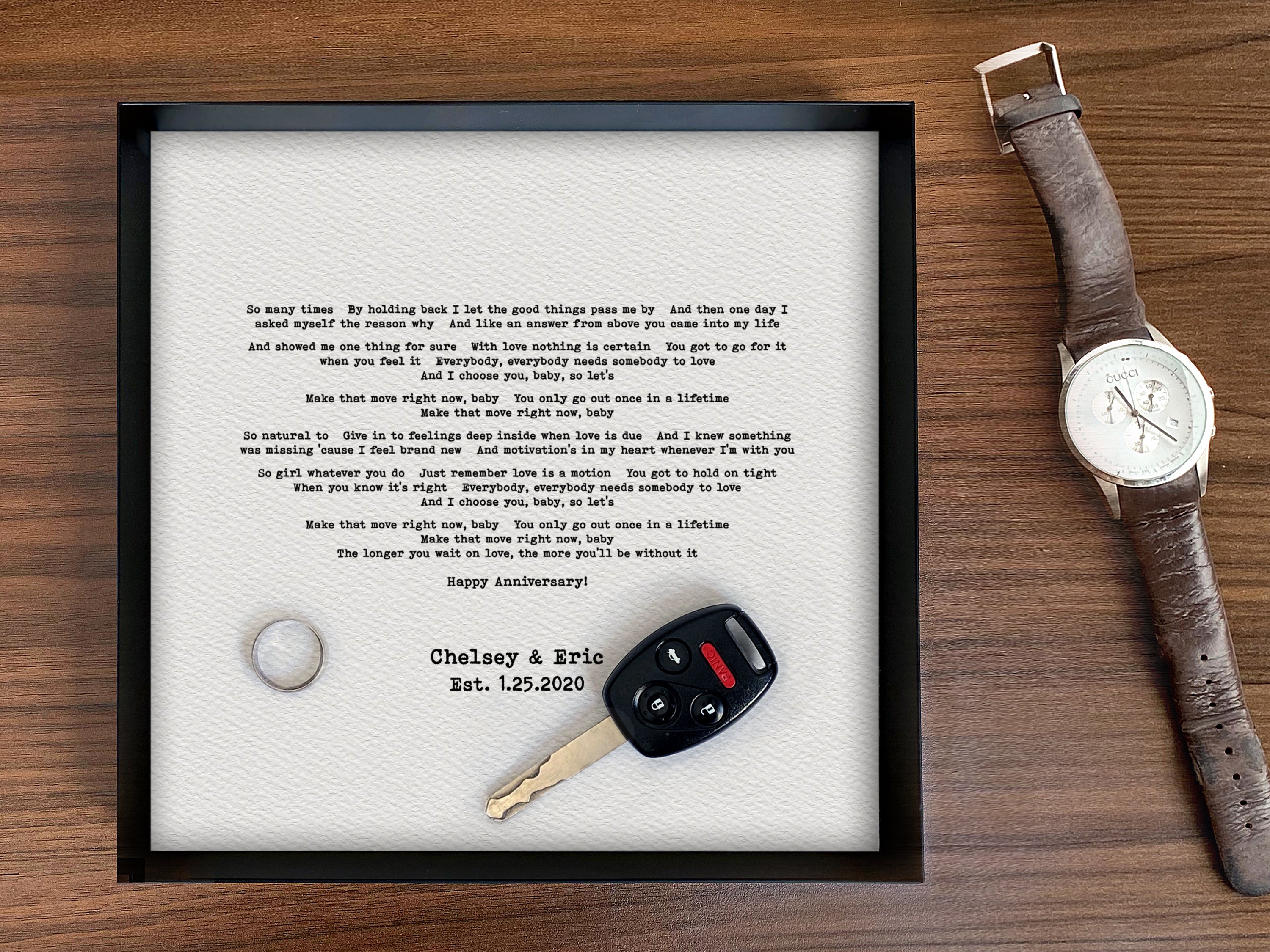 1 Year - Personalized Paper Catchall Tray