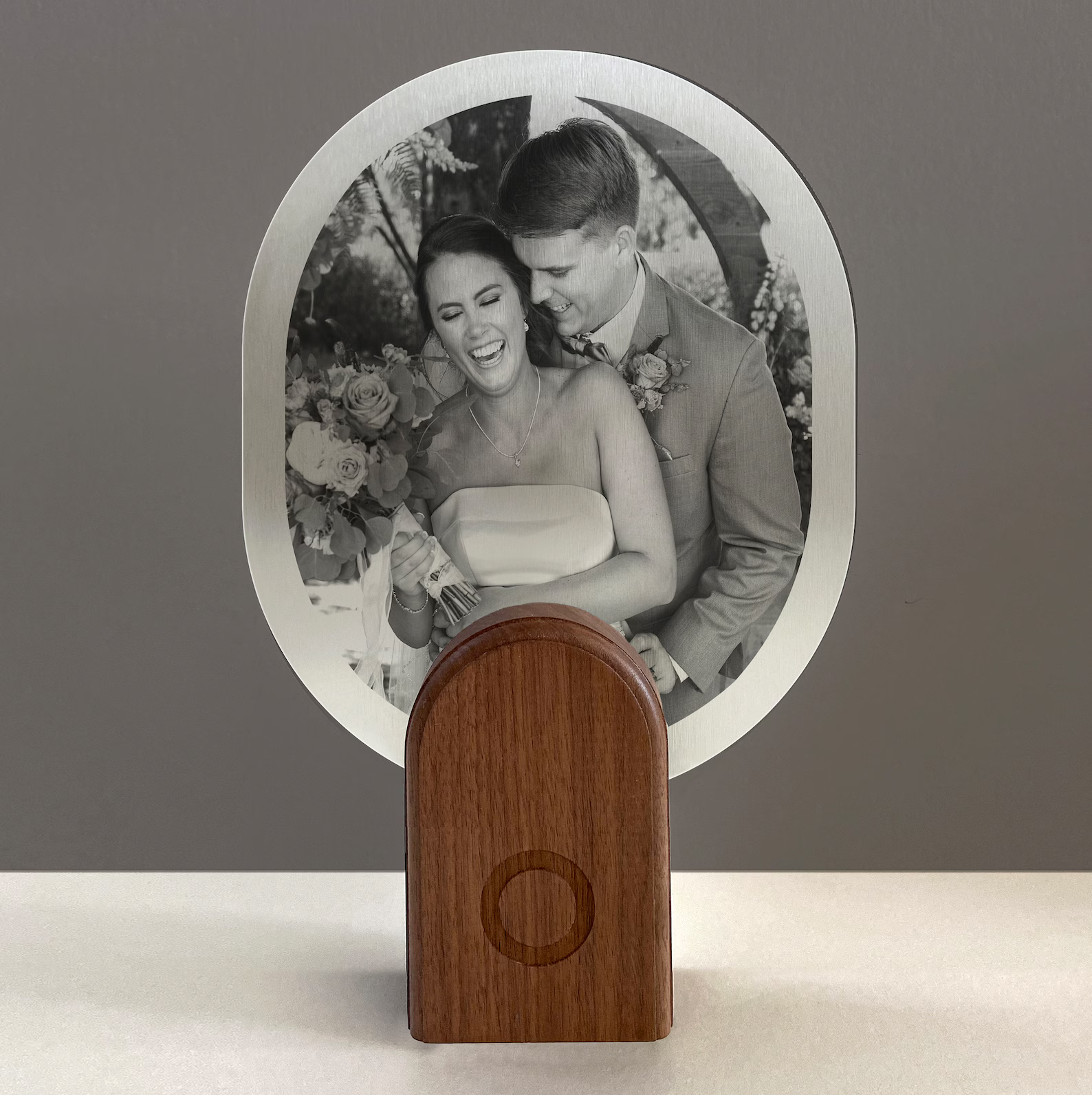 Custom picture with light stand for 10th Anniversary (bedside or living room decor)