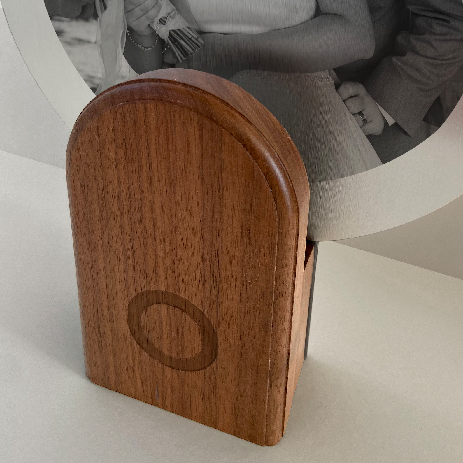 Custom picture with light stand for 10th Anniversary (bedside or living room decor)