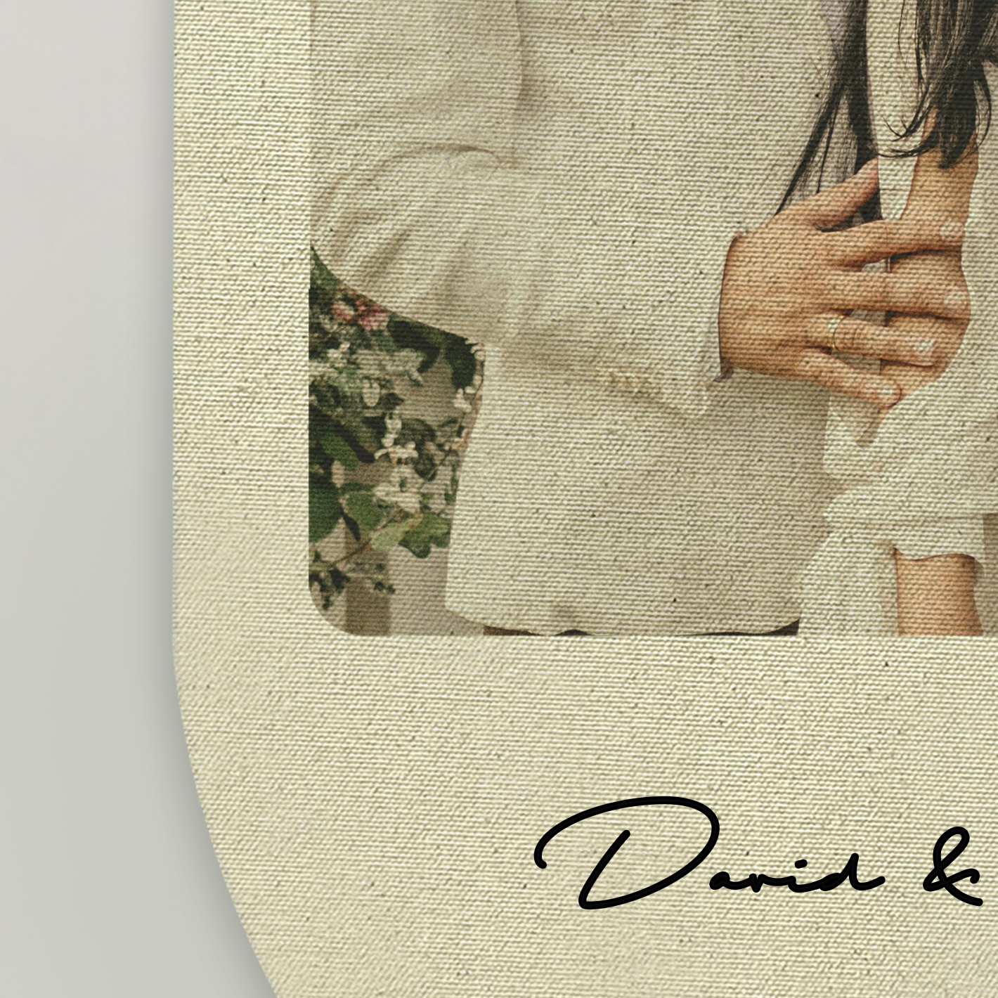 Cotton Picture Wall Art - Traditional Second Anniversary Gift