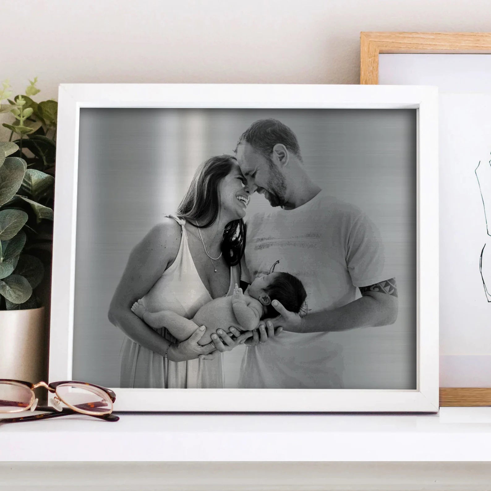 Personalized Iron Photo Wall Art - 6th Anniversary Gift for Him & Her