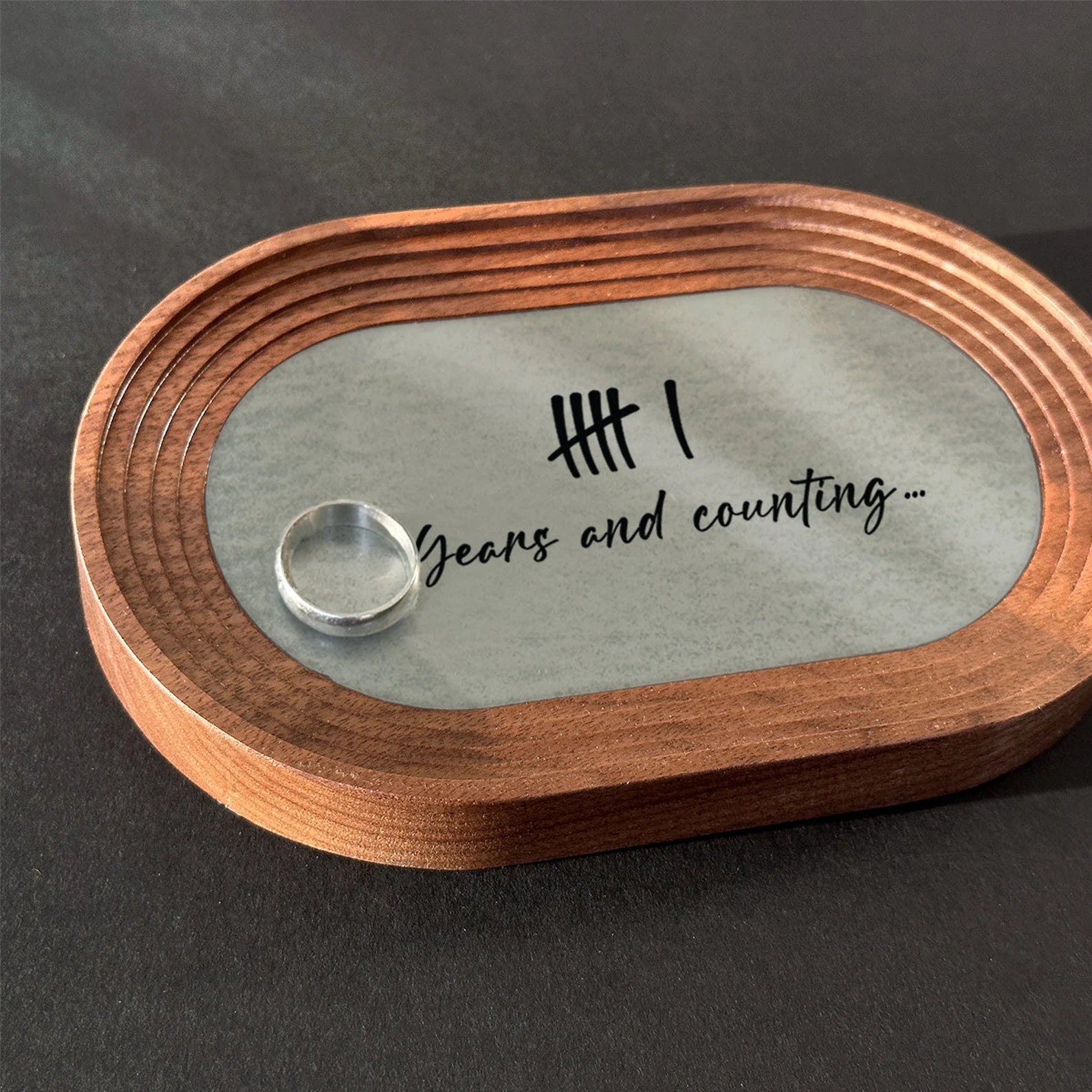 Personalized Iron Catchall Tray - 6th Anniversary Gift for Him & Her