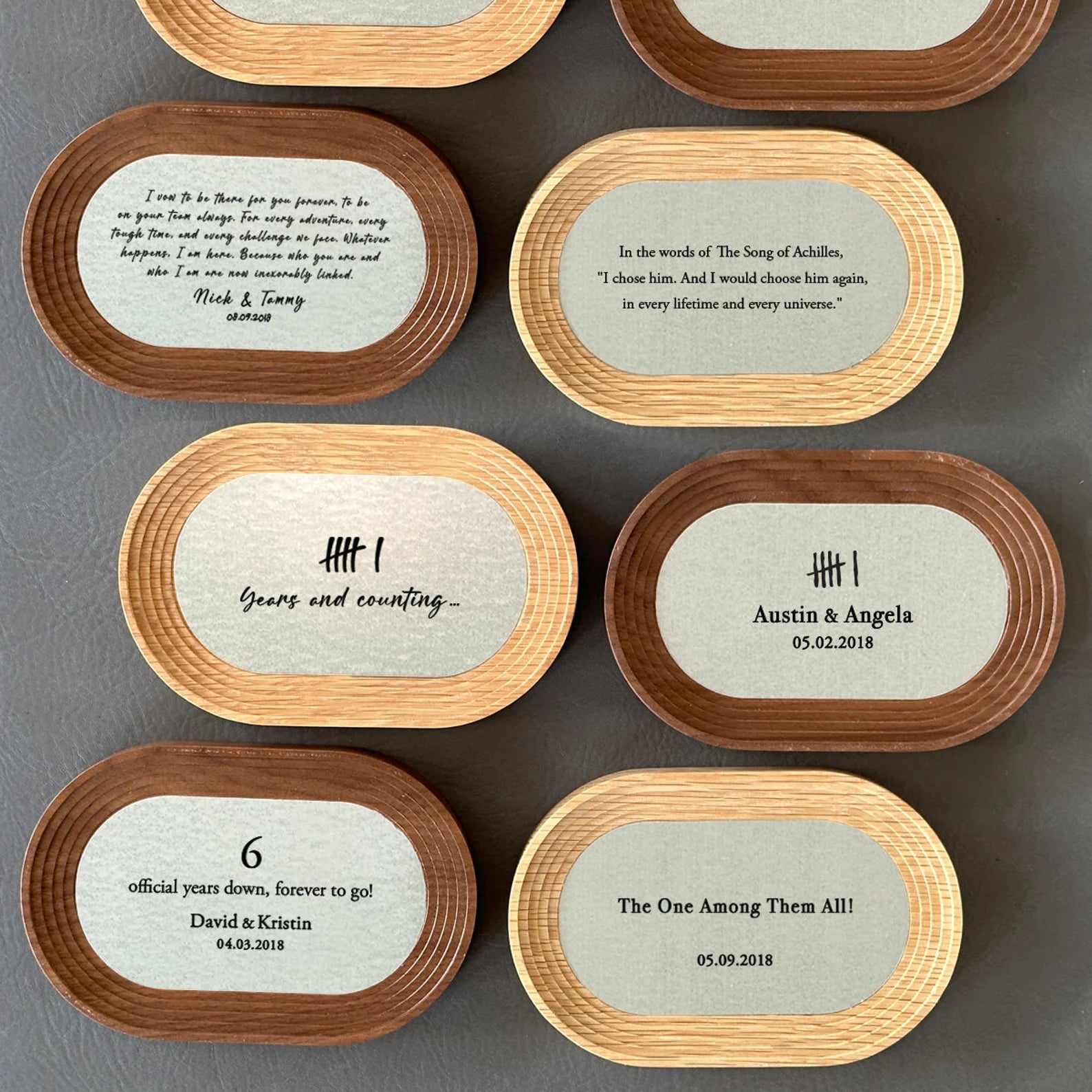 Personalized Iron Catchall Tray - 6th Anniversary Gift for Him & Her