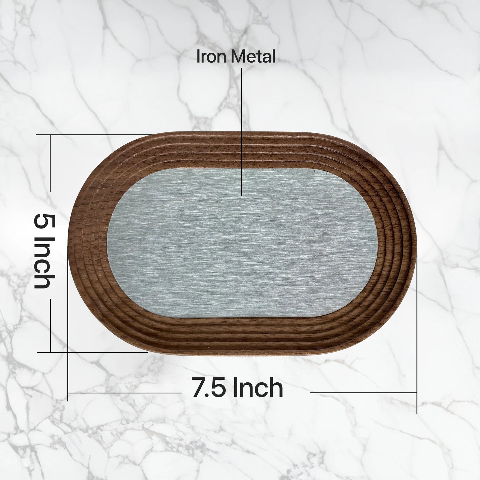 Personalized Iron Catchall Tray - 6th Anniversary Gift for Him & Her