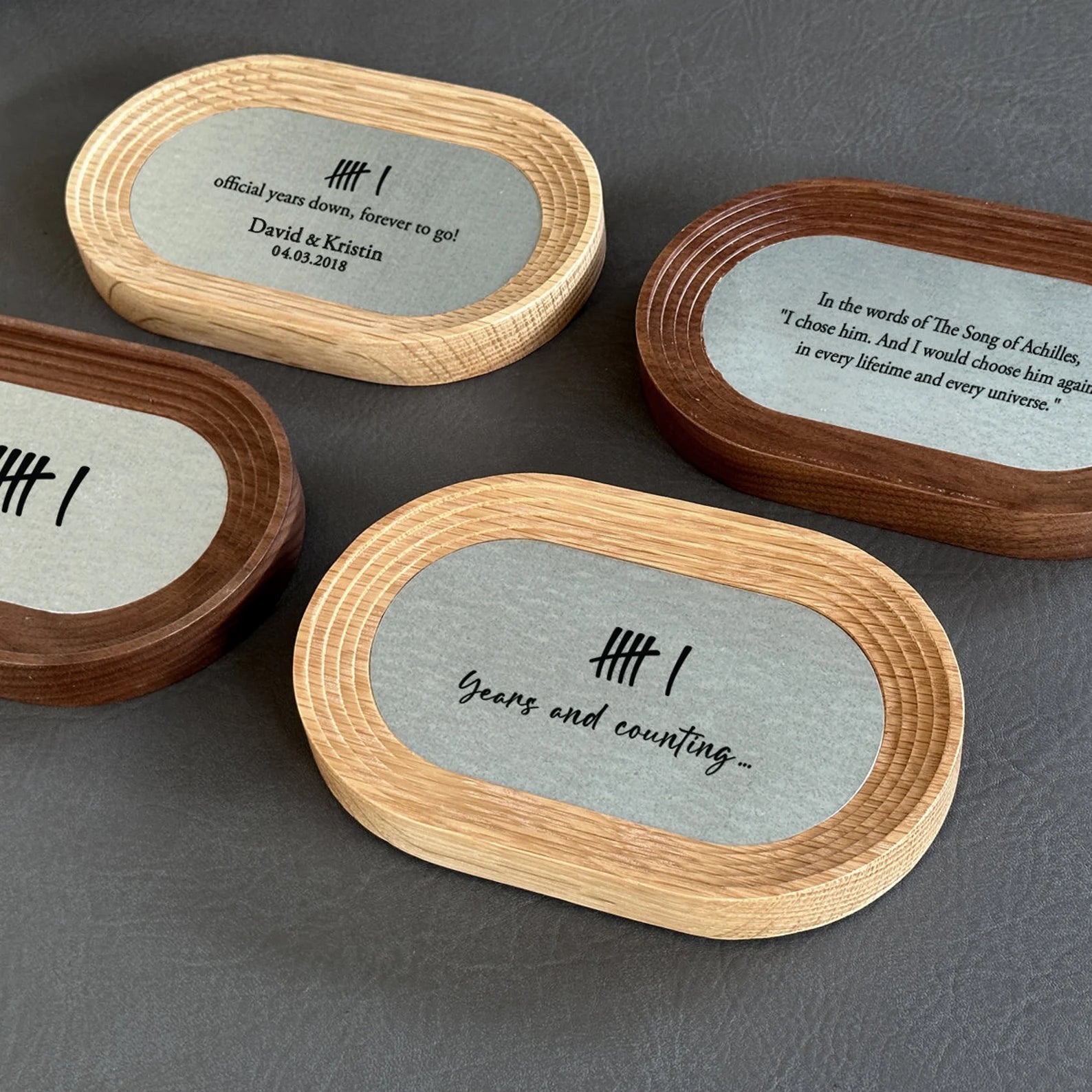 Personalized Iron Catchall Tray - 6th Anniversary Gift for Him & Her