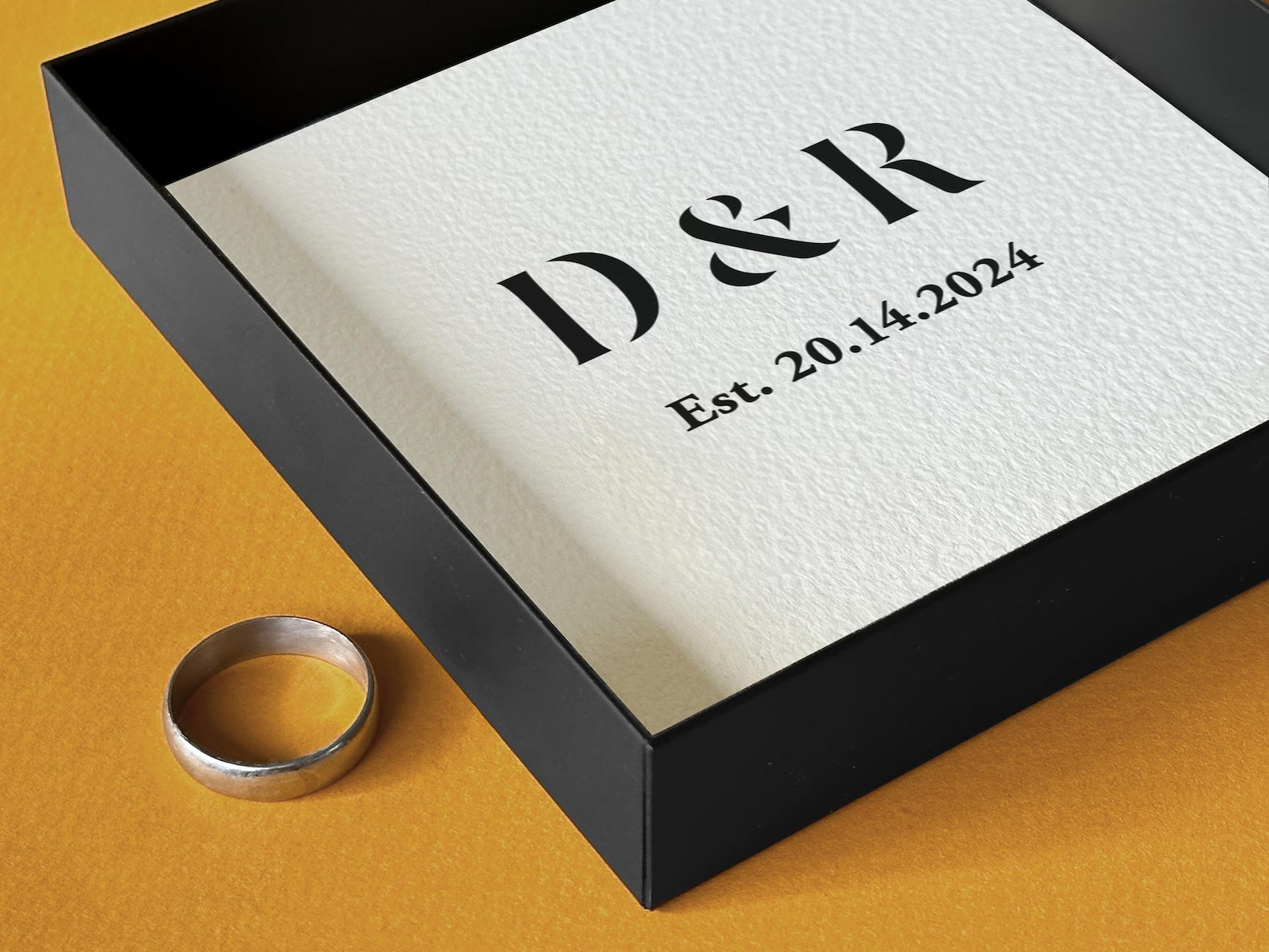 Personalized Paper Catchall Tray - 1st Anniversary Gift for Him & Her | Custom Wording