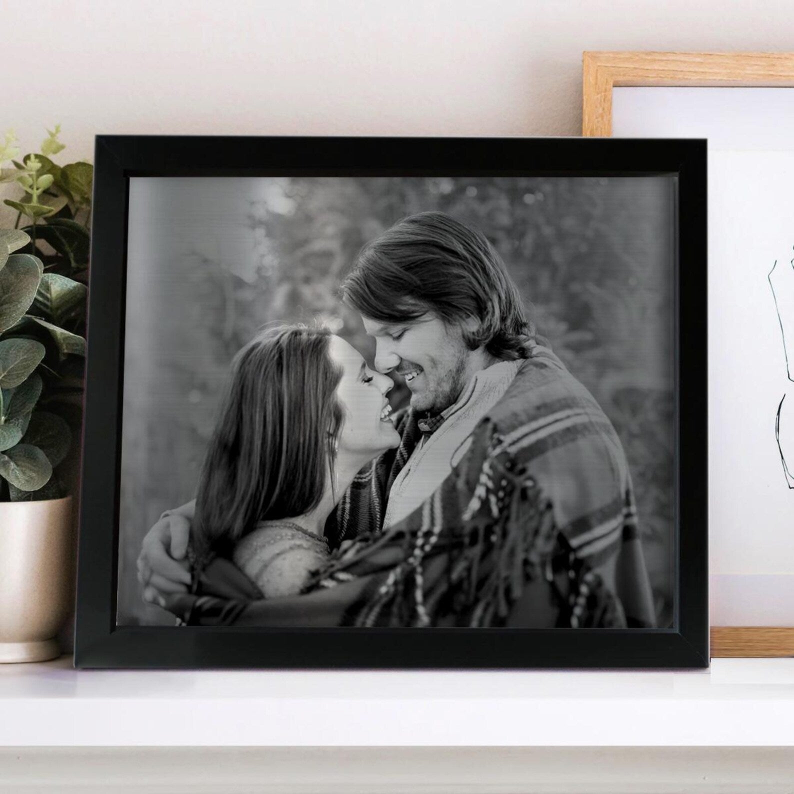 Personalized Aluminum Photo Wall Art - 10th Anniversary Gift for Him & Her