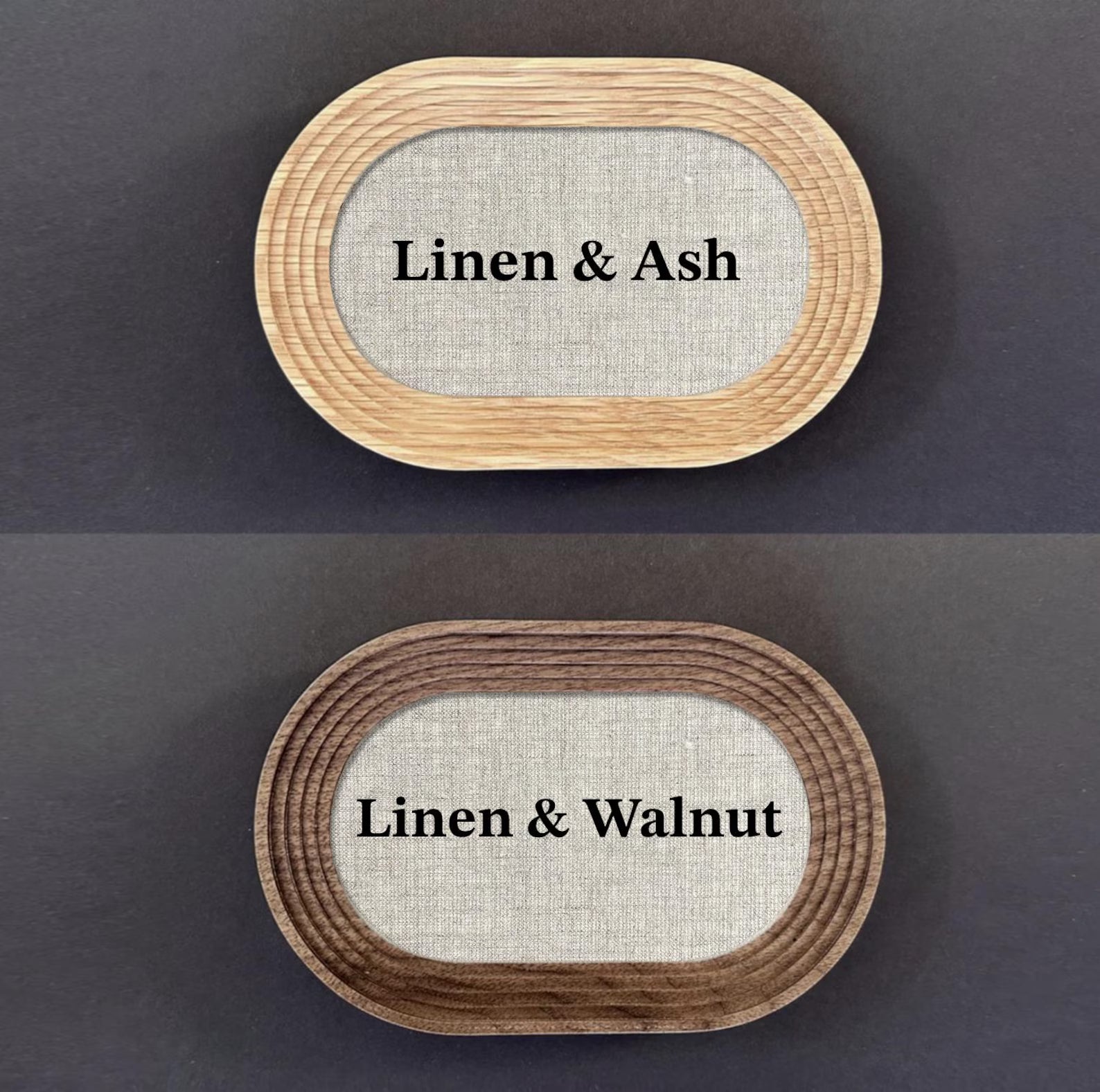 Personalized Linen Charging Tray - 4th Anniversary Gift for Him & Her | Wireless Phone Charger
