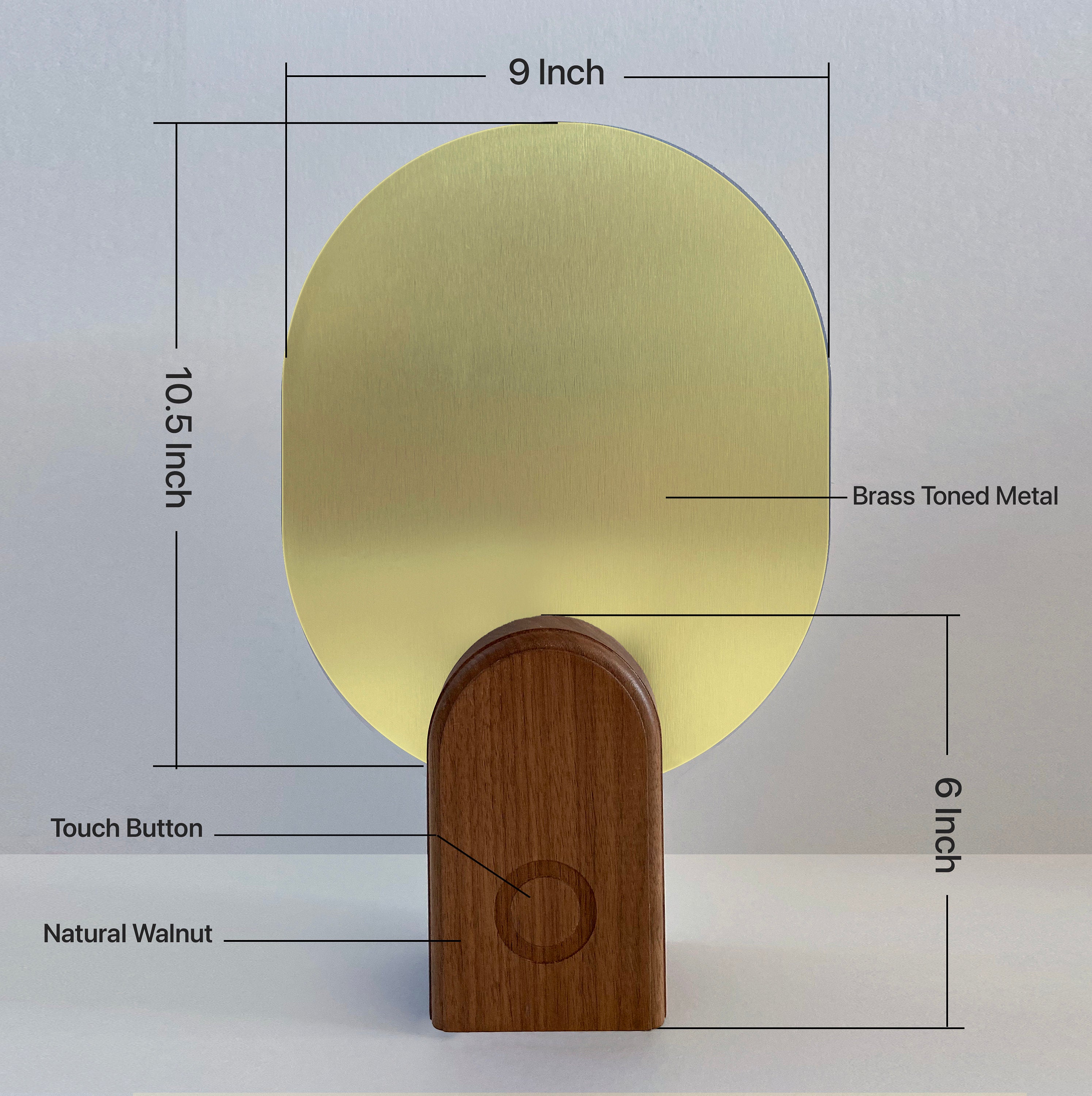 Brass custom photo with light stand for 21st anniversary