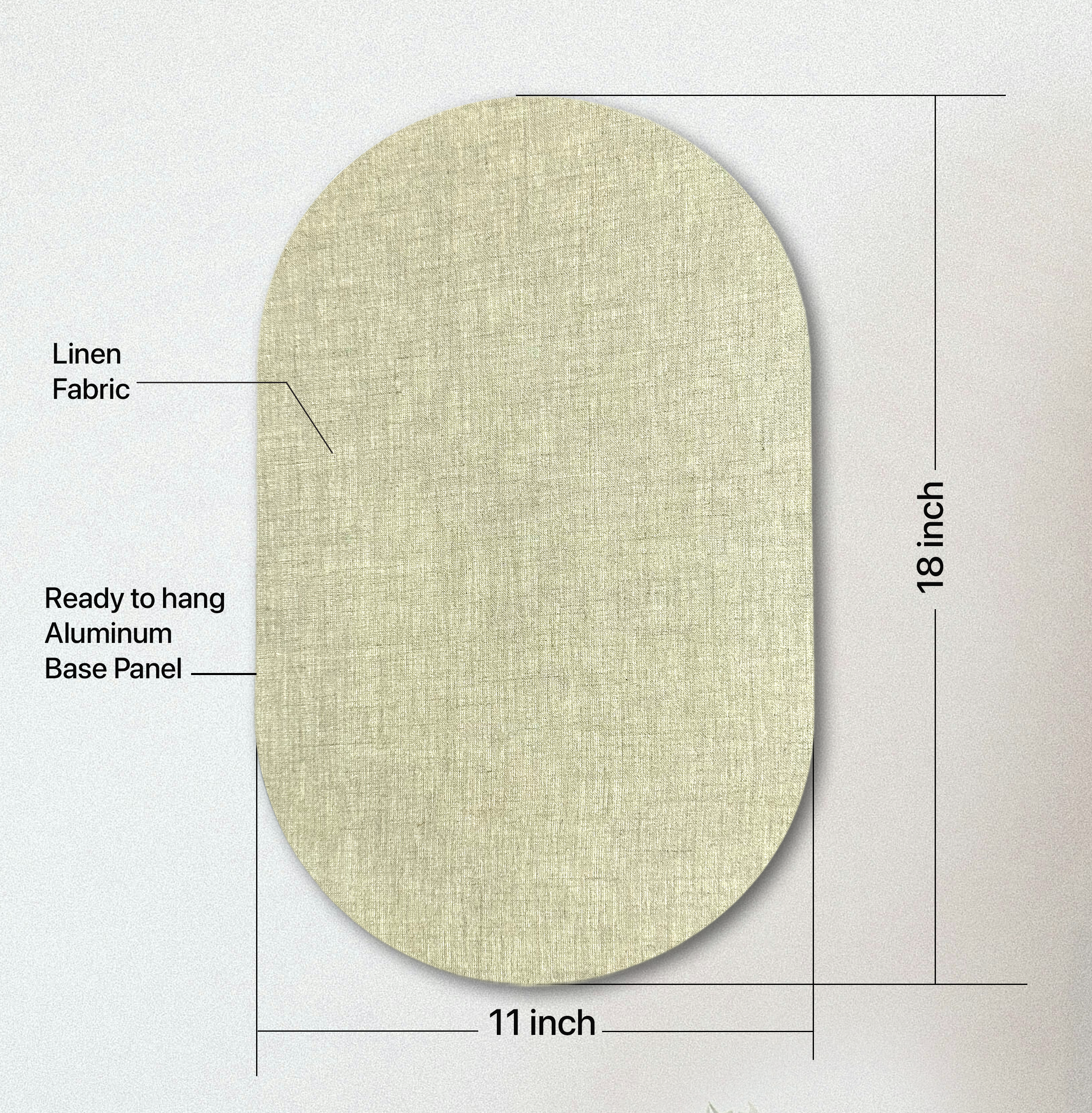 Frame specifications 11 x 16 inch ready to hang