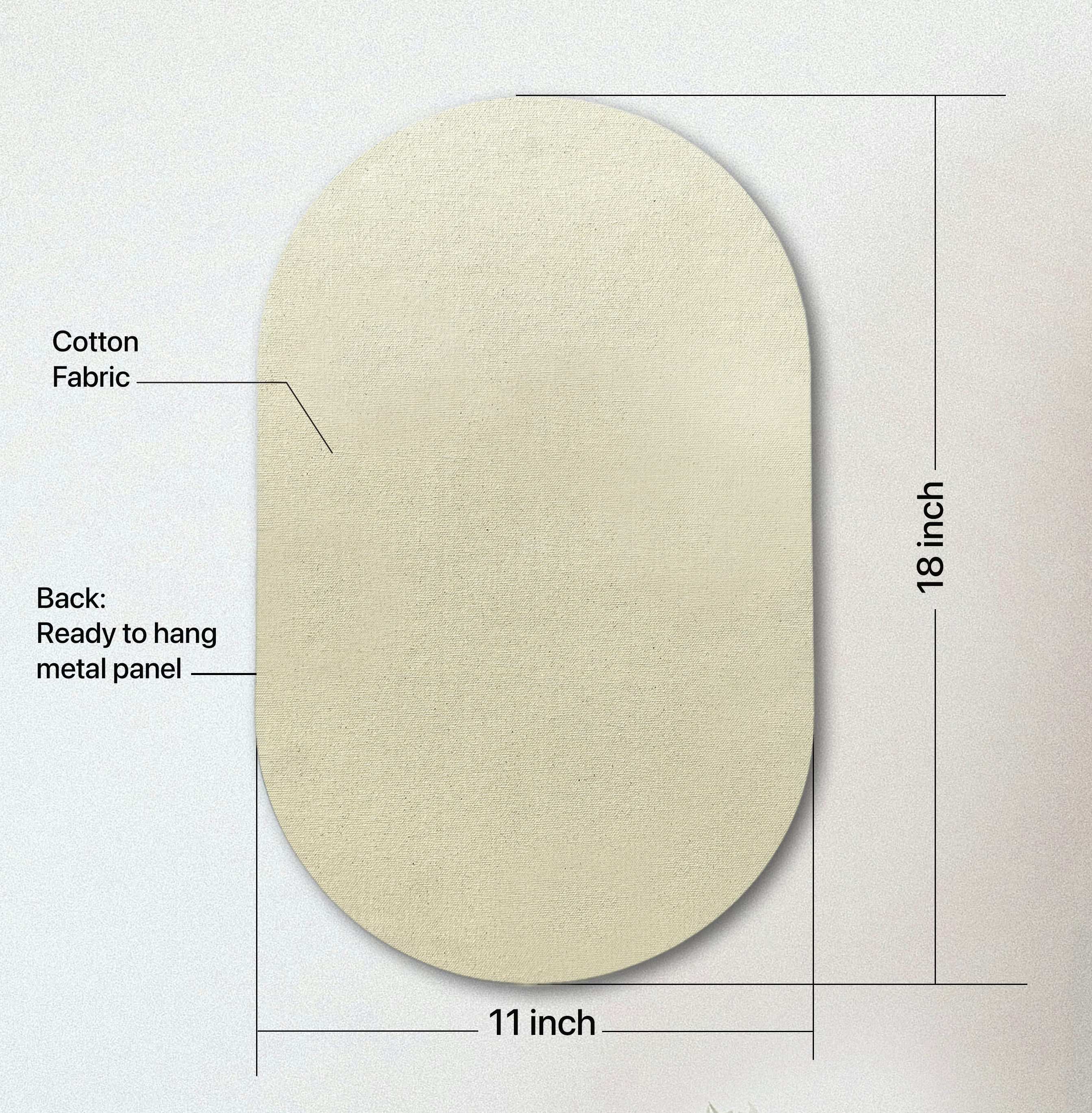 Cotton Picture Wall Art - Traditional Second Anniversary Gift