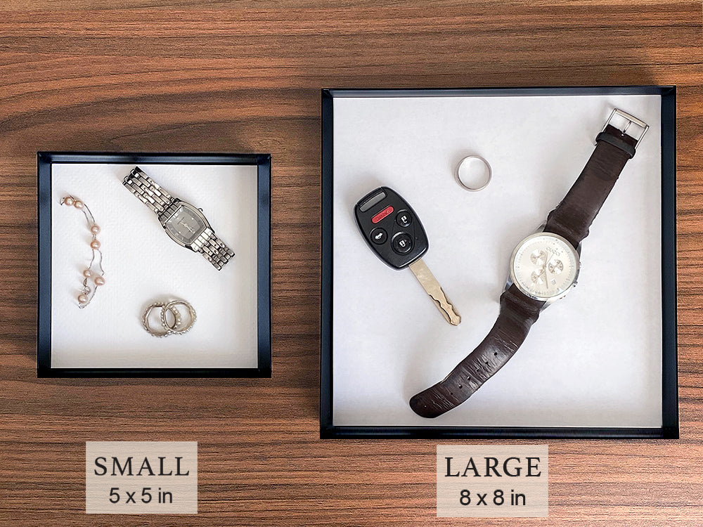 Paper catchall tray in two sizes for first year anniversary