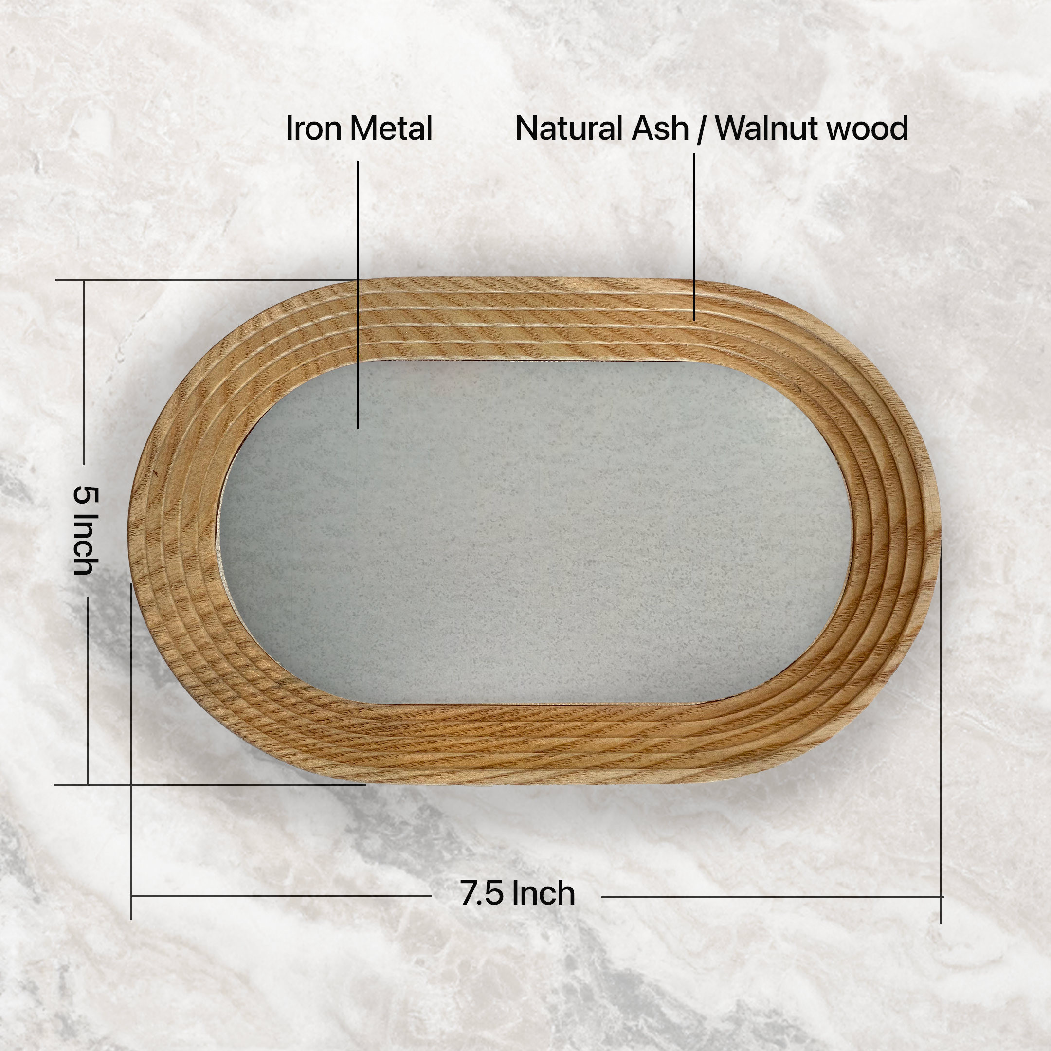 Catchall tray with customization on Iron