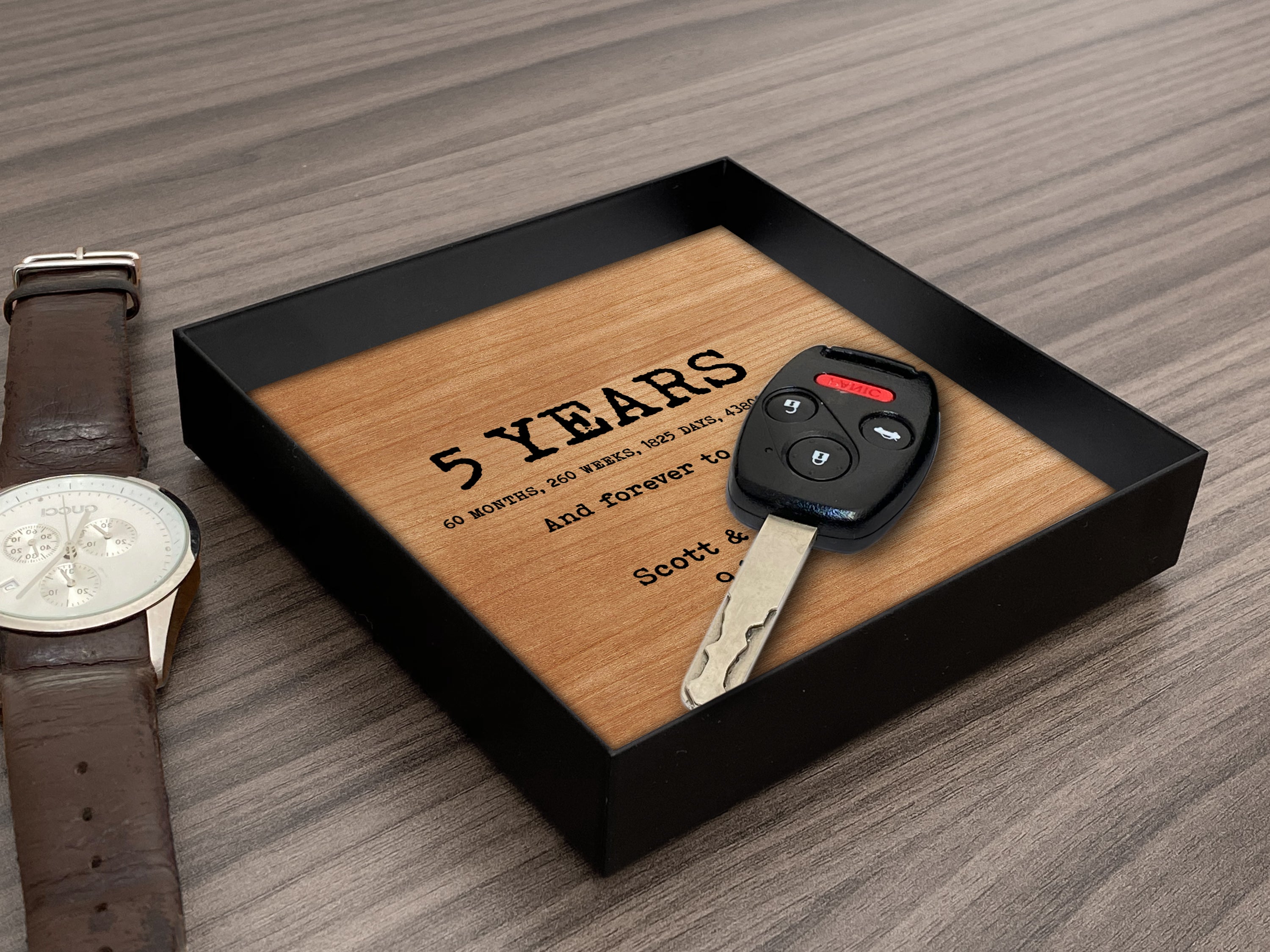 Custom Wood Catchall Tray