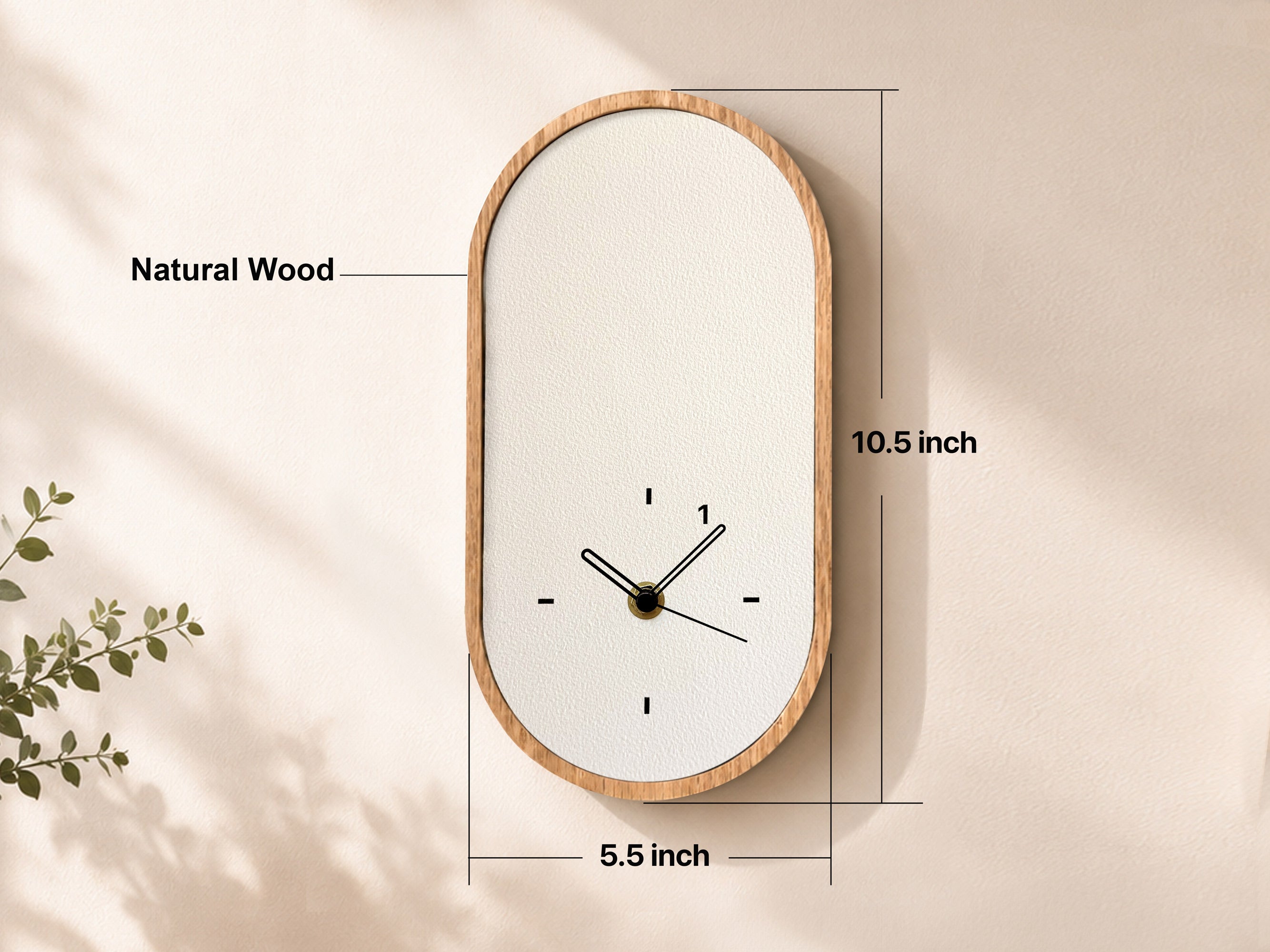 Personalized Photo Wall Clock - 17th Anniversary Gift for Him & Her - Custom Furniture Anniversary Wood Clock