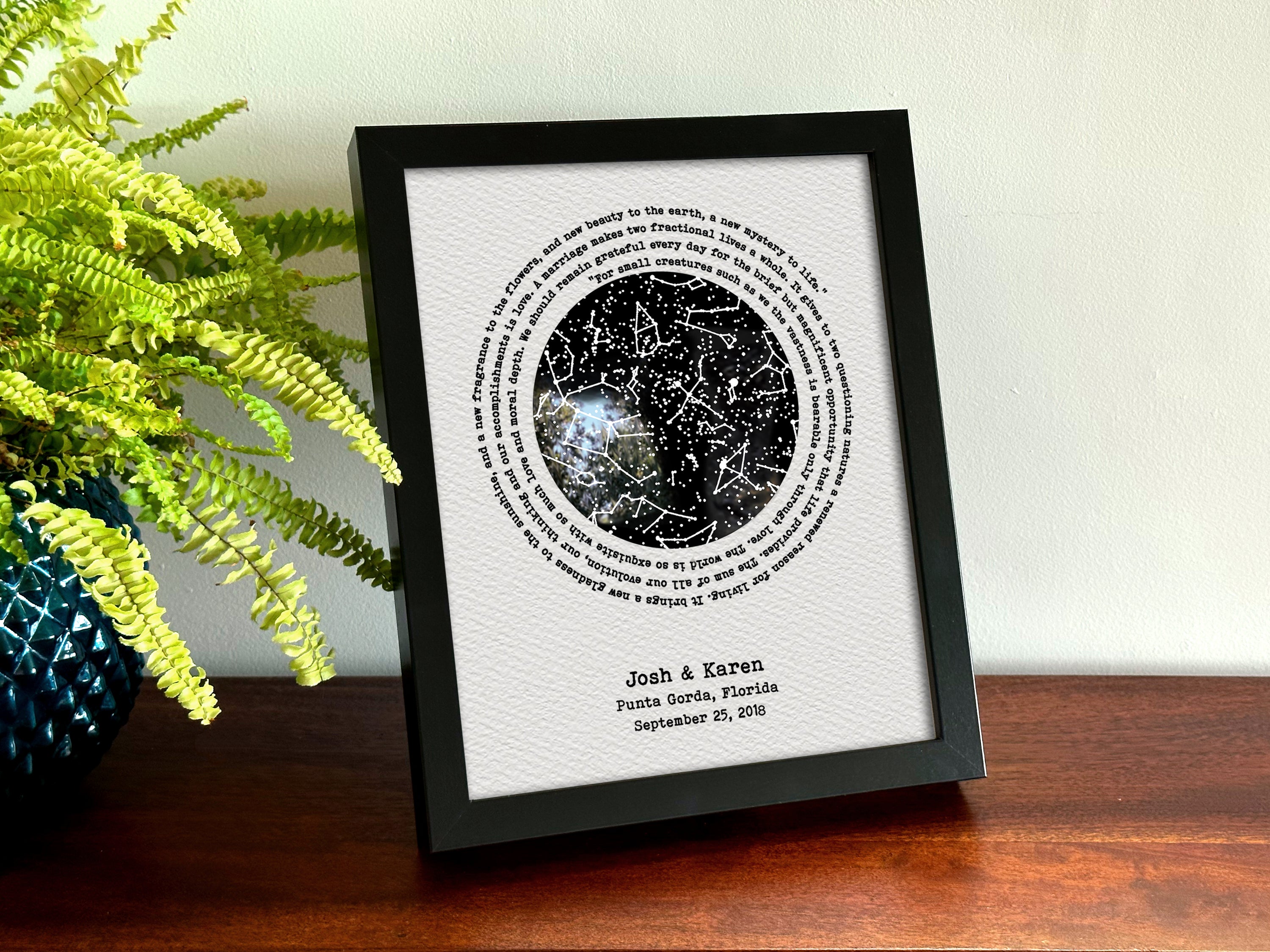Paper Glow in the Dark Star Map
