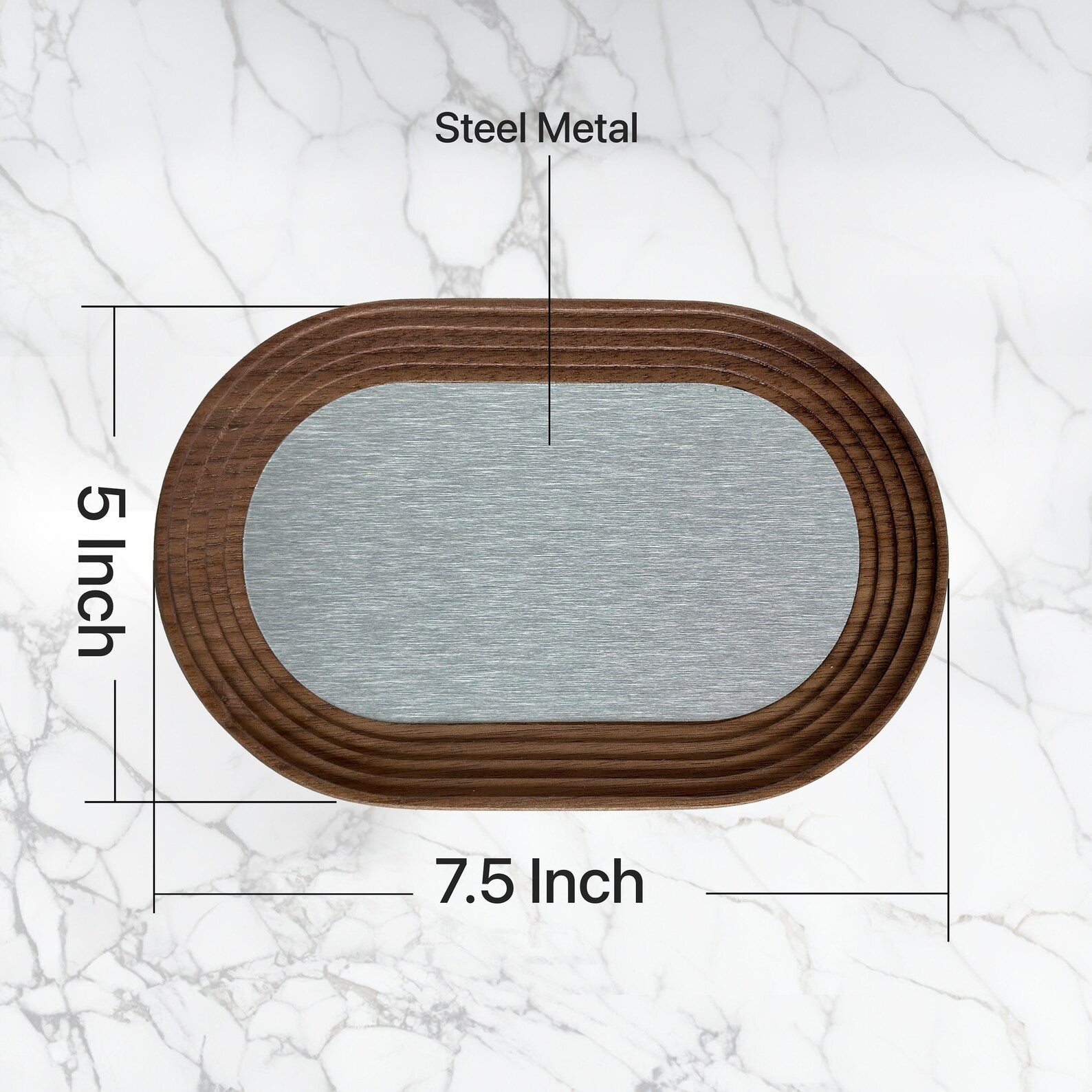 Personalized Iron Catchall Tray - 11th Anniversary Gift for Him & Her