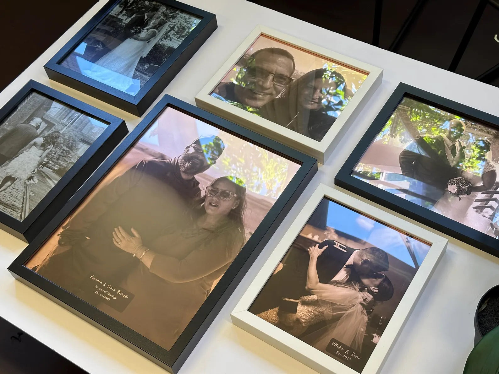 Personalized Copper Photo Wall Art - 7th Anniversary Gift for Him & Her