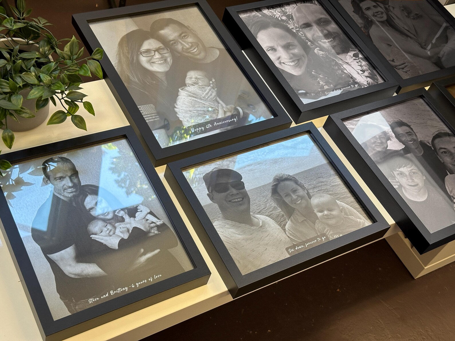 Personalized Aluminum Photo Wall Art - 10th Anniversary Gift for Him & Her