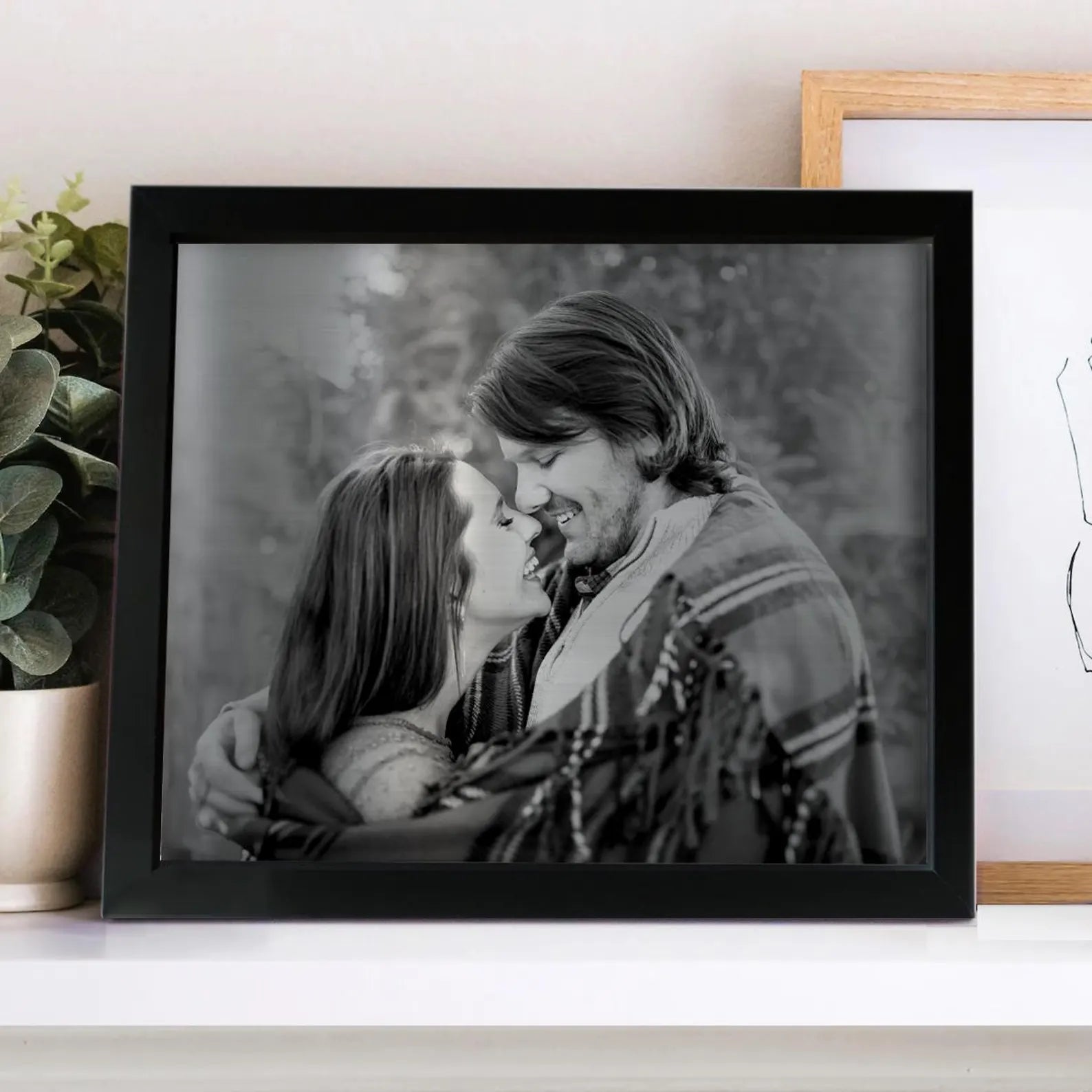 Personalized Iron Photo Wall Art - 6th Anniversary Gift for Him & Her