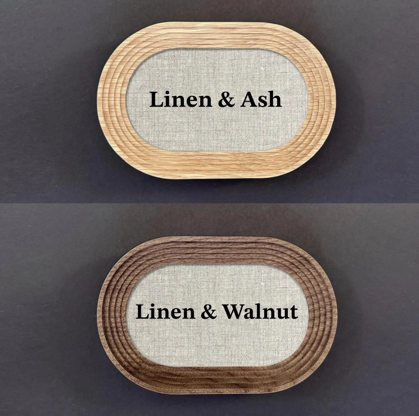 Personalized Linen Charging Tray - 12th Anniversary Gift for Him & Her | Optional Wireless Charger